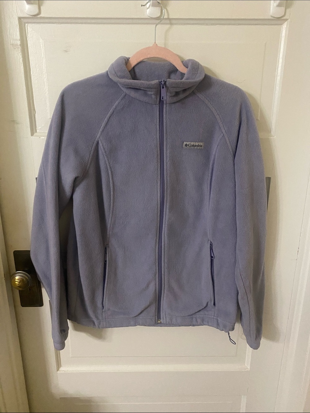 NWOT Columbia Women's Purple Fleece Zip-Up Jacket Size Large